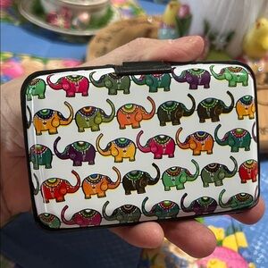 New Colorful Elephant Print Card Case